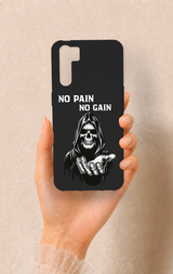 Oppo A91 Uyumlu No Pain No Gain Desenli Silikon Kılıf