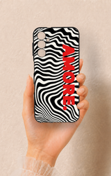 Samsung A14 Uyumlu Zebra Amore Desenli Silikon Kılıf