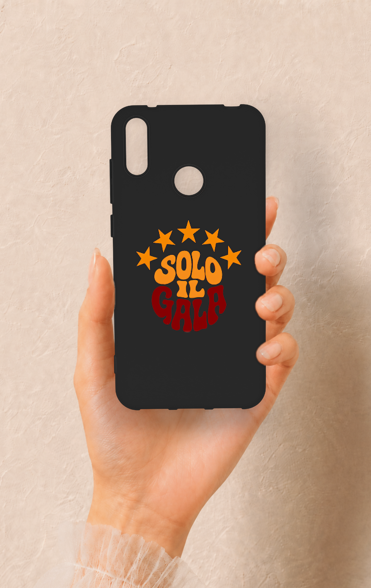 Huawei Y7 2019 Uyumlu Solo IL Gala Desenli Silikon Kılıf