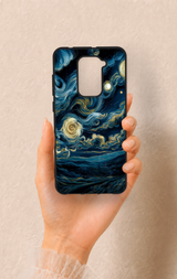 Redmi Note 9 Uyumlu Yıldızlı Gece Desenli Silikon Kılıf