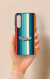Samsung S25Fe Uyumlu Vintage Desenli Silikon Kılıf