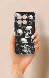 Poco X6 Pro Uyumlu Kuru Kafa Desenli Silikon Kılıf