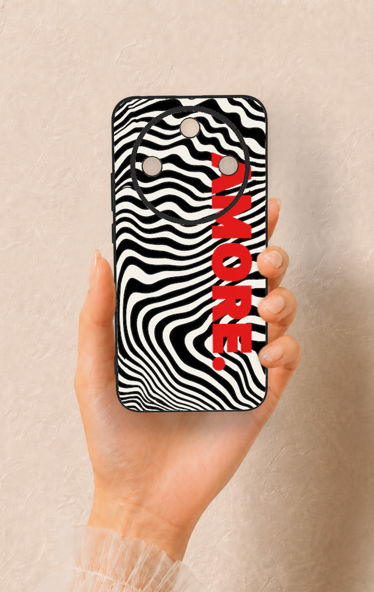 Honor Magic 8 Lite Uyumlu Zebra Amore Desenli Silikon Kılıf