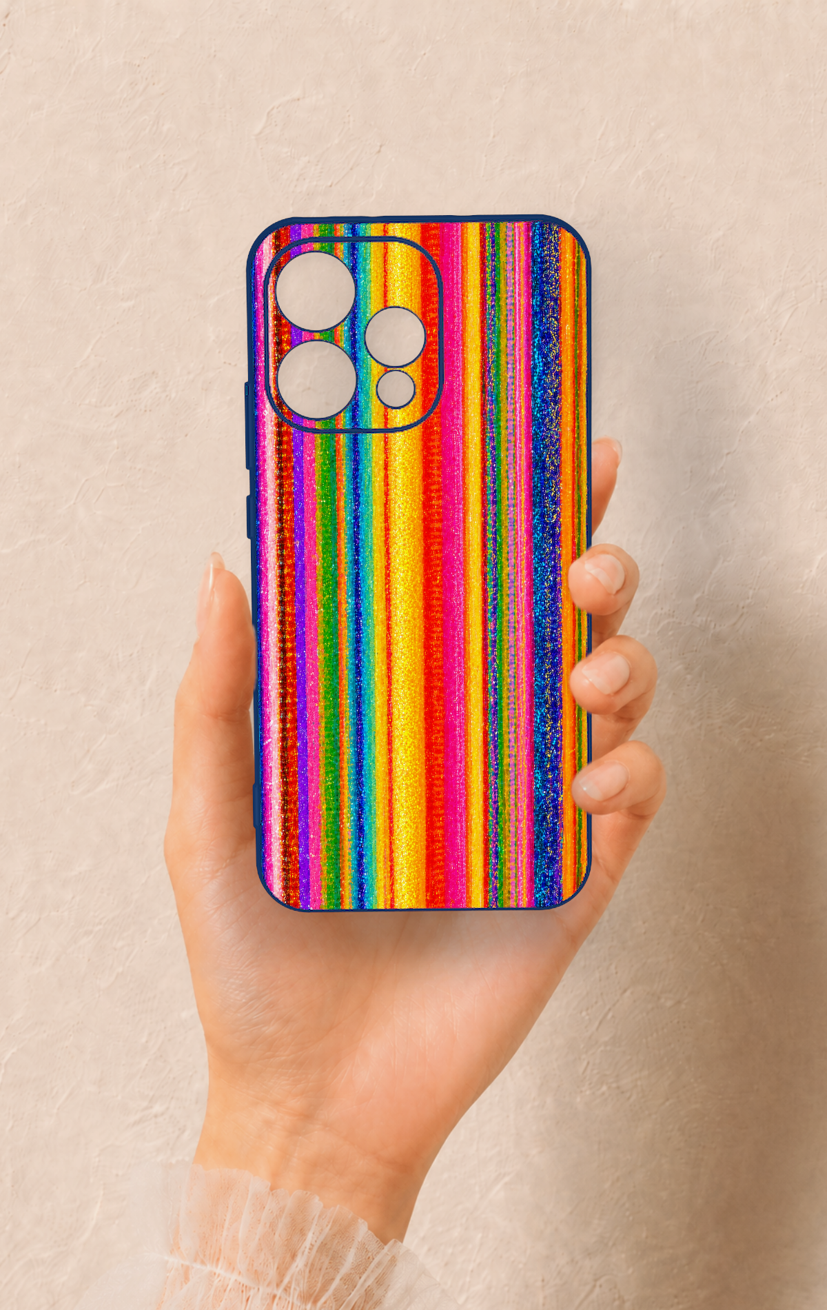 Oppo Reno 15 5G Uyumlu Rengarenk Desenli Silikon Kılıf