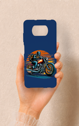 Poco X3 Uyumlu Moto Rider Desenli Silikon Kılıf