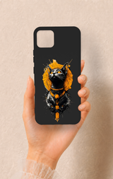 Realme C11 2021 Uyumlu Mısırlı Kedi Tanrısı Desenli Silikon Kılıf