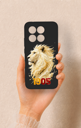 Mi 15T 5G Uyumlu Sarı Kırmızı 1905 Aslan Desenli Silikon Kılıf