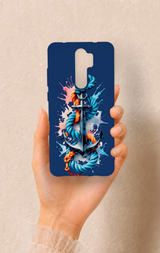 Redmi Note 8 Pro Uyumlu Anchor Desenli Silikon Kılıf