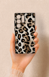 Samsung S23 Ultra Uyumlu Leopar Derisi Desenli Silikon Kılıf