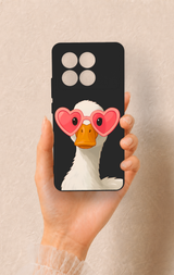 Poco X6 Pro Uyumlu Aşık Ördek Desenli Silikon Kılıf
