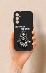 Samsung A14 Uyumlu No Pain No Gain Desenli Silikon Kılıf