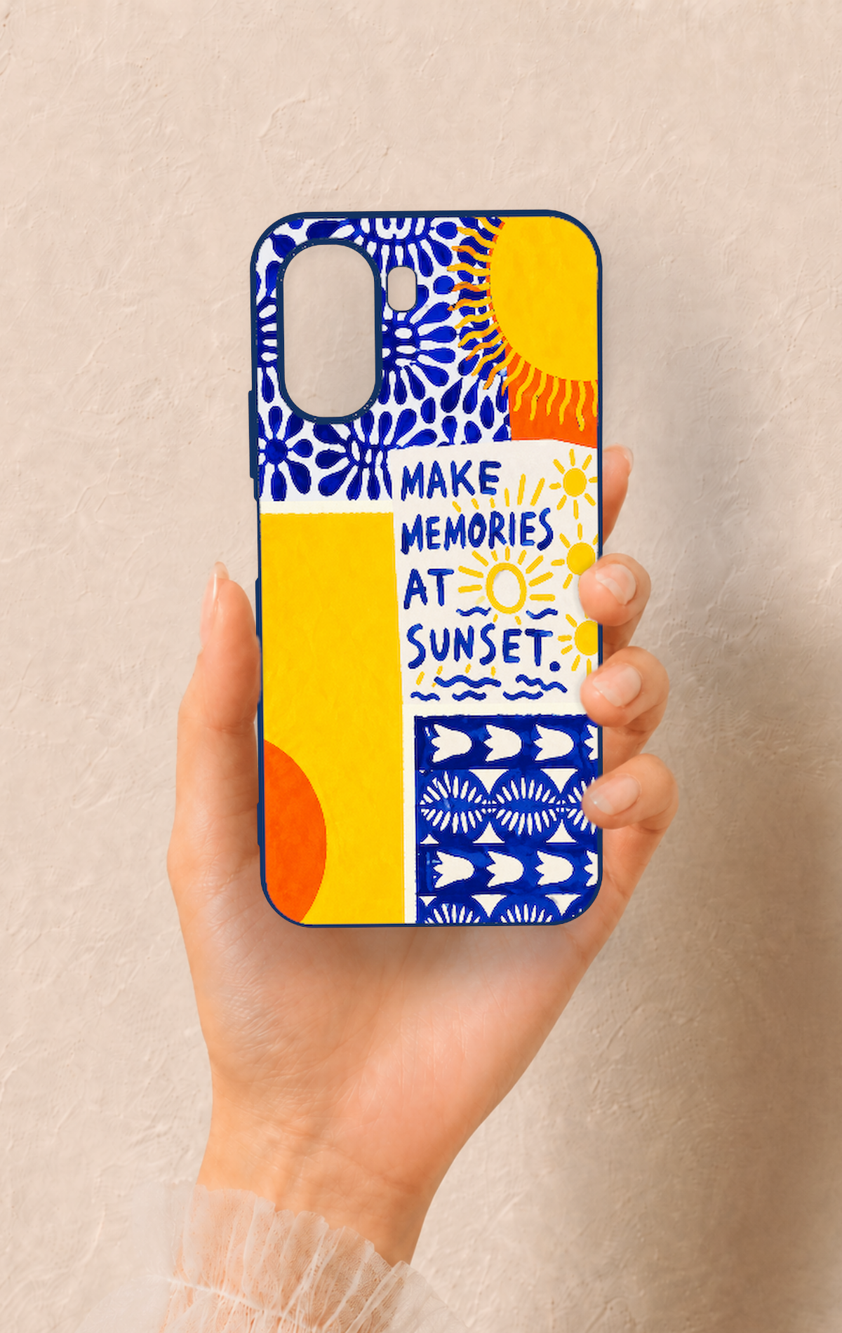 Oppo A6T Uyumlu Sunset Desenli Silikon Kılıf