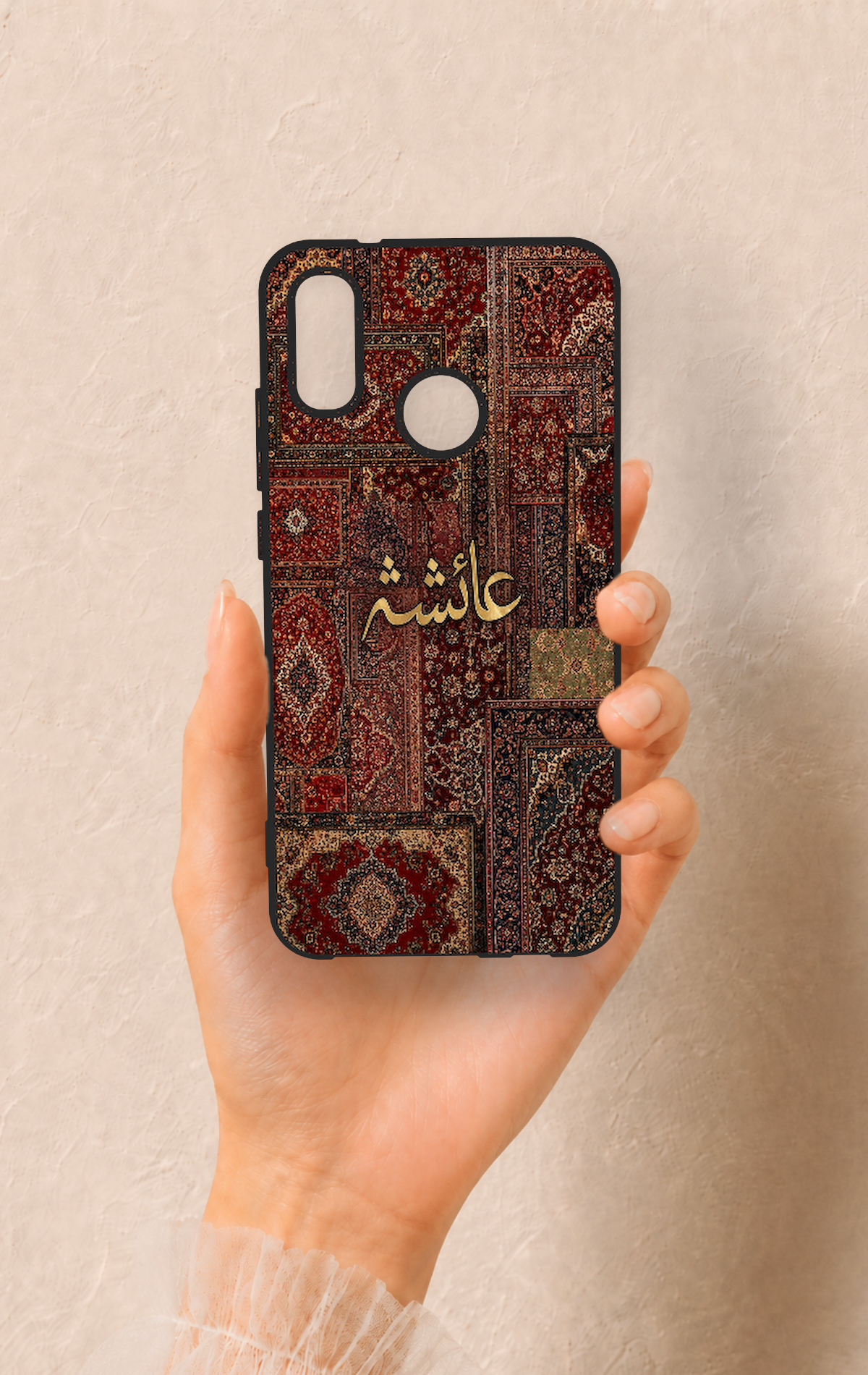 Huawei P20 Lite Uyumlu Vintage Halı Desenli Silikon Kılıf