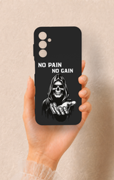 Samsung M14 Uyumlu No Pain No Gain Desenli Silikon Kılıf