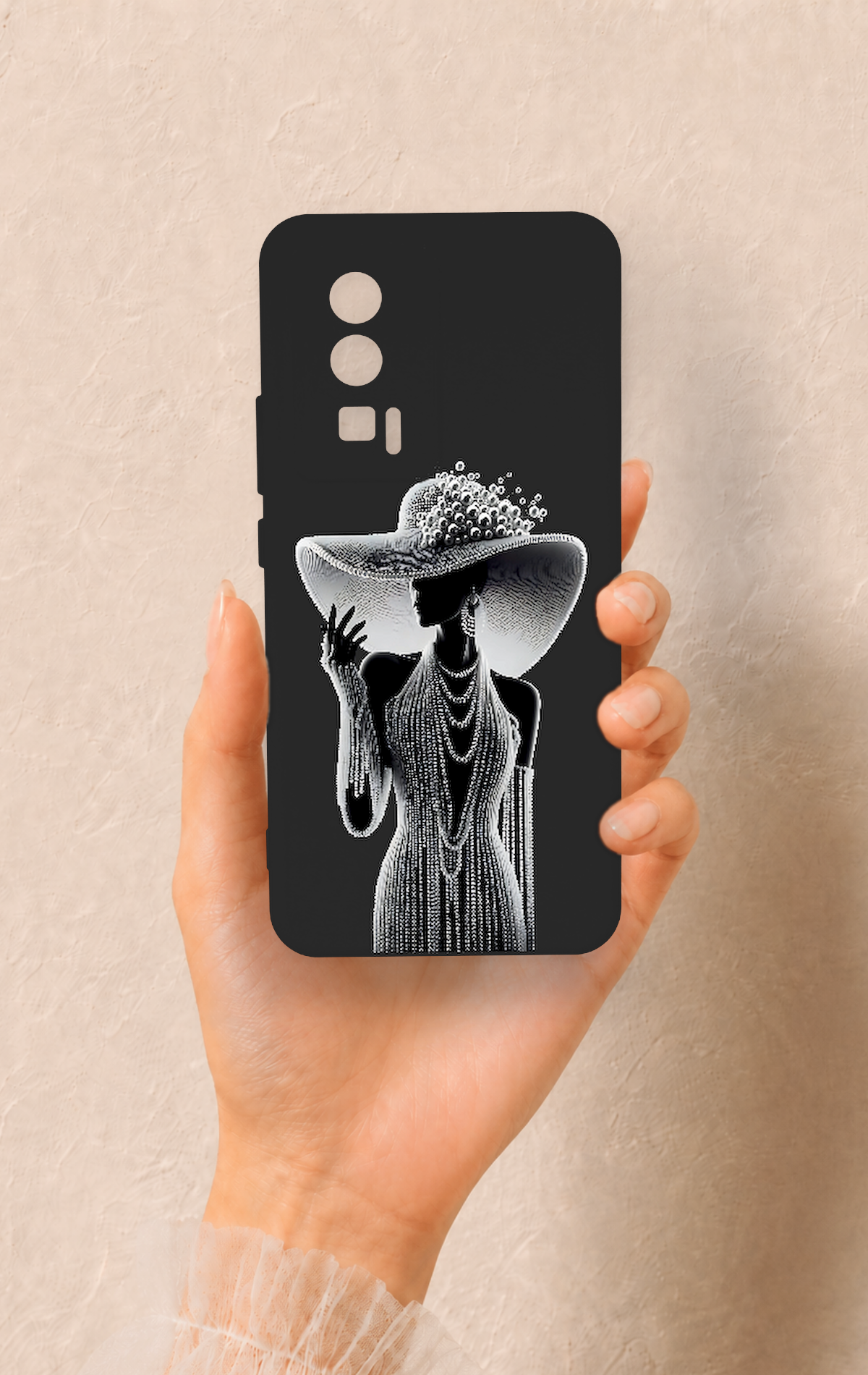 Poco F5 Pro Uyumlu Lady Desenli Silikon Kılıf