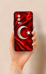 Poco F5 Pro Uyumlu Türk Bayrağı Desenli Silikon Kılıf