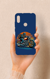 Huawei Y6 2019 Uyumlu Moto Rider Desenli Silikon Kılıf