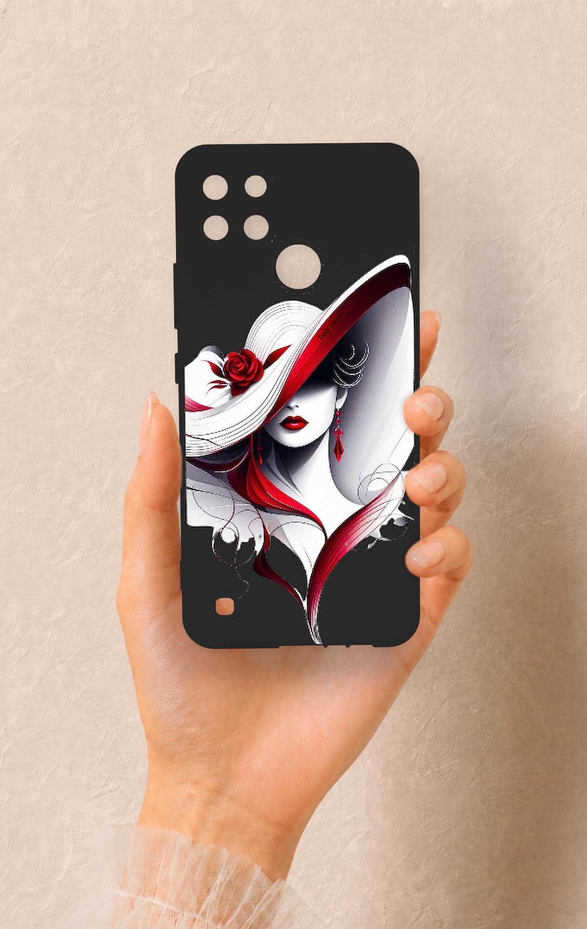 Realme C21Y Uyumlu Matmazel Desenli Silikon Kılıf