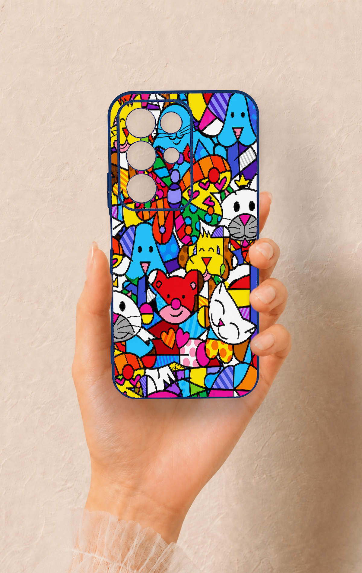Realme C85 5G Uyumlu Britto Garden Desenli Silikon Kılıf
