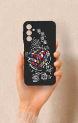 Samsung A24 Uyumlu Rubik Küb Desenli Silikon Kılıf