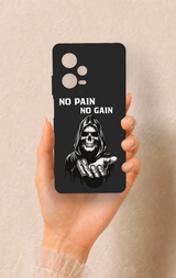 Redmi Note 12 Pro 5G Uyumlu No Pain No Gain Desenli Silikon Kılıf