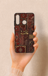 Huawei P30 Lite Uyumlu Vintage Halı Desenli Silikon Kılıf