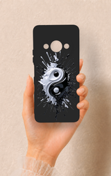 Redmi A3 Uyumlu İyi ve Kötü Desenli Silikon Kılıf