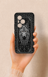 Honor 400 Pro Uyumlu Etnik Kurt Desenli Silikon Kılıf