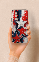 Poco F5 Pro Uyumlu Star Flag Desenli Silikon Kılıf