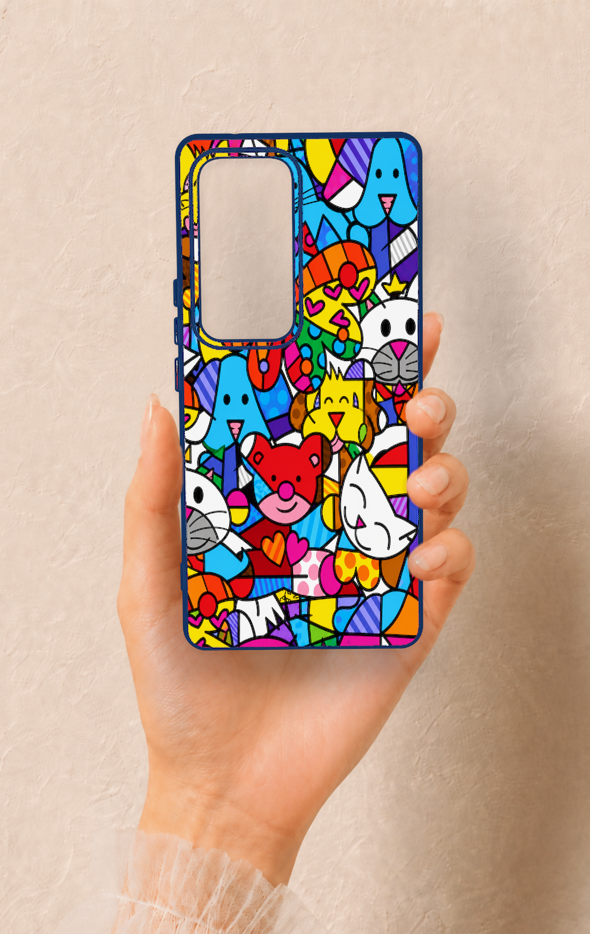 Vivo V30 Uyumlu Britto Garden Desenli Silikon Kılıf