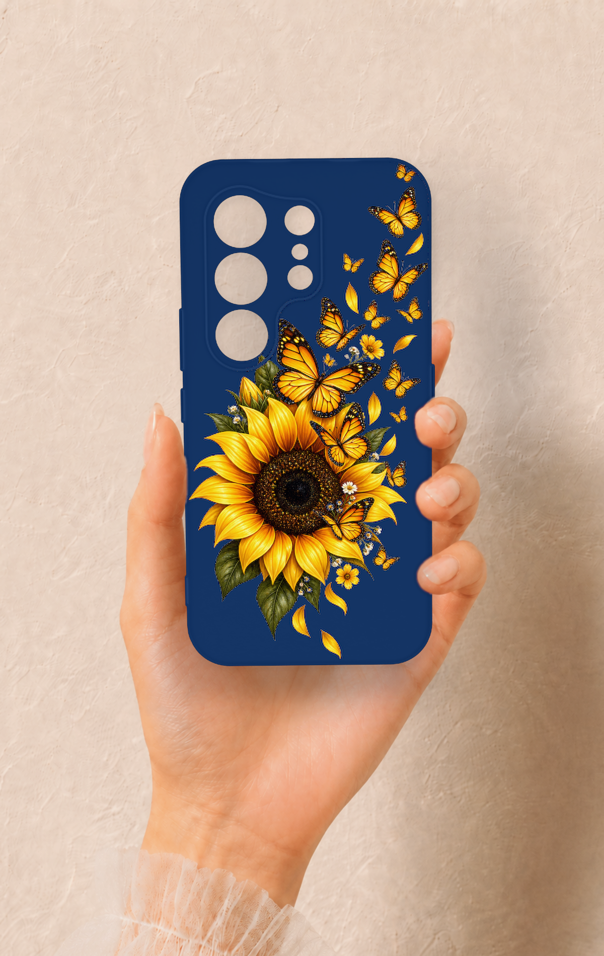 Tecno Camon 50 4G Uyumlu Ayçiçeği Desenli Silikon Kılıf