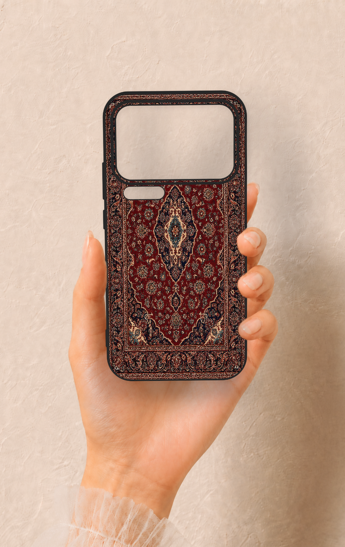 Mi 17 Pro Max Uyumlu Acem Halı Desenli Silikon Kılıf