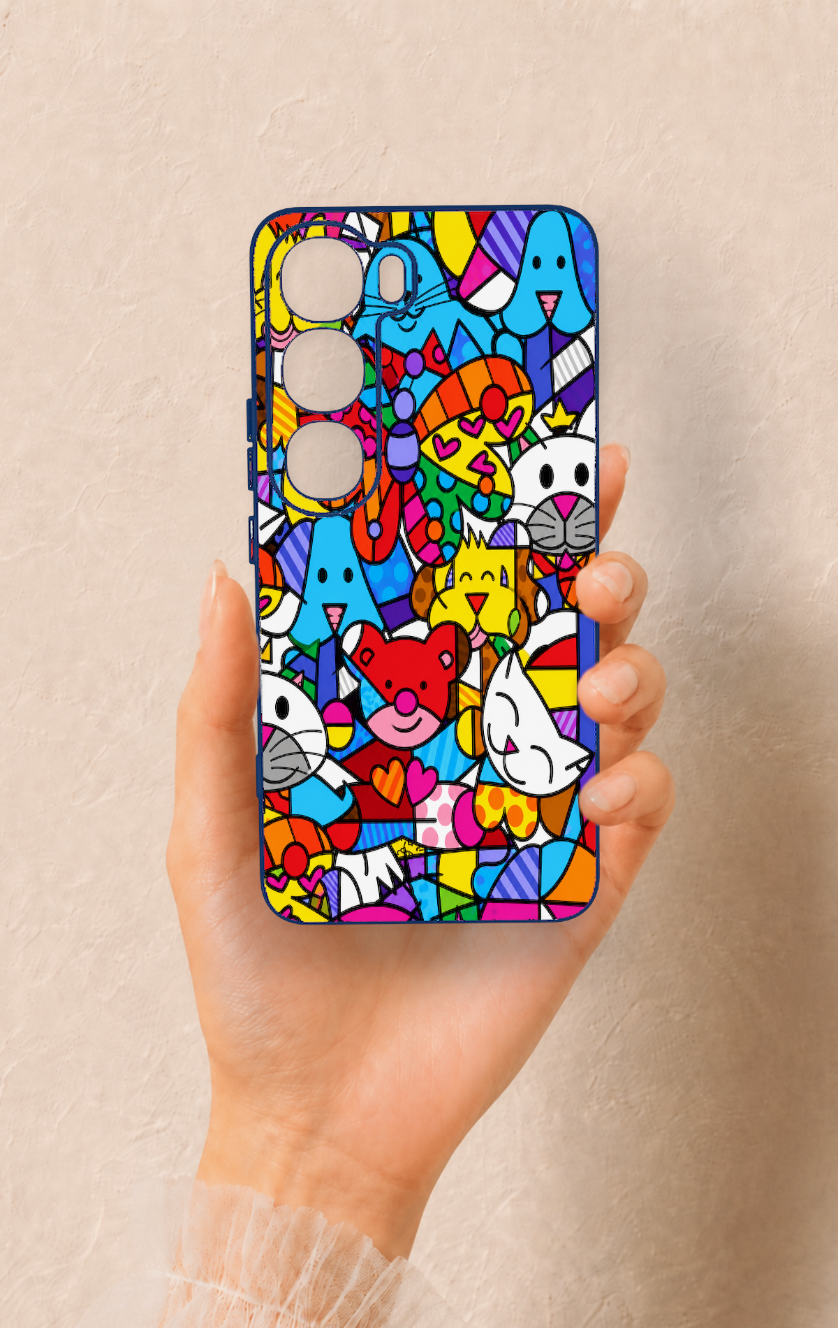 Vivo V40 Lite 5G Uyumlu Britto Garden Desenli Silikon Kılıf