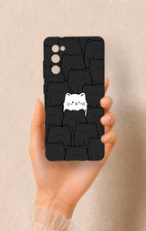 Samsung S20Fe Uyumlu Many Cats Desenli Silikon Kılıf