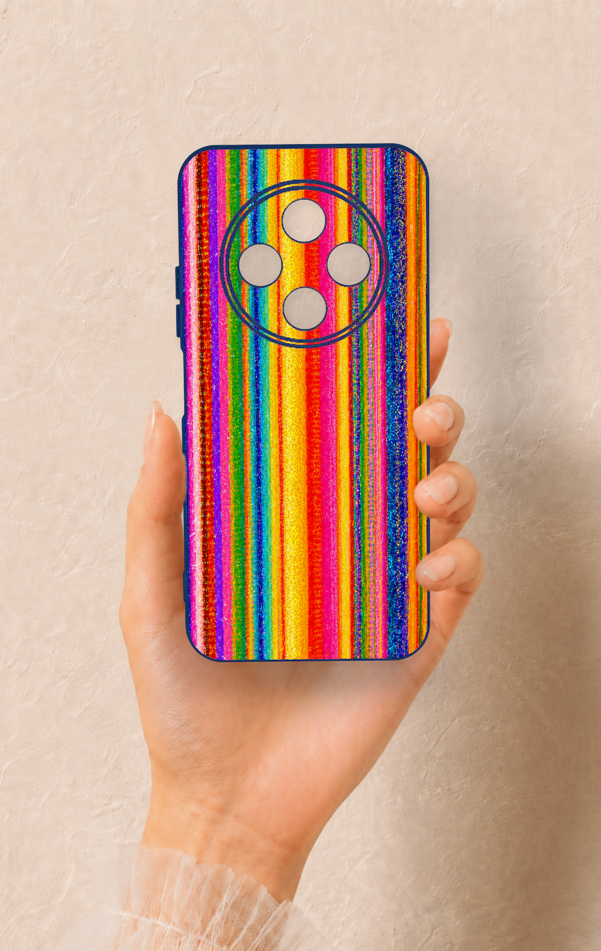 Tecno Spark 30C Uyumlu Rengarenk Desenli Silikon Kılıf
