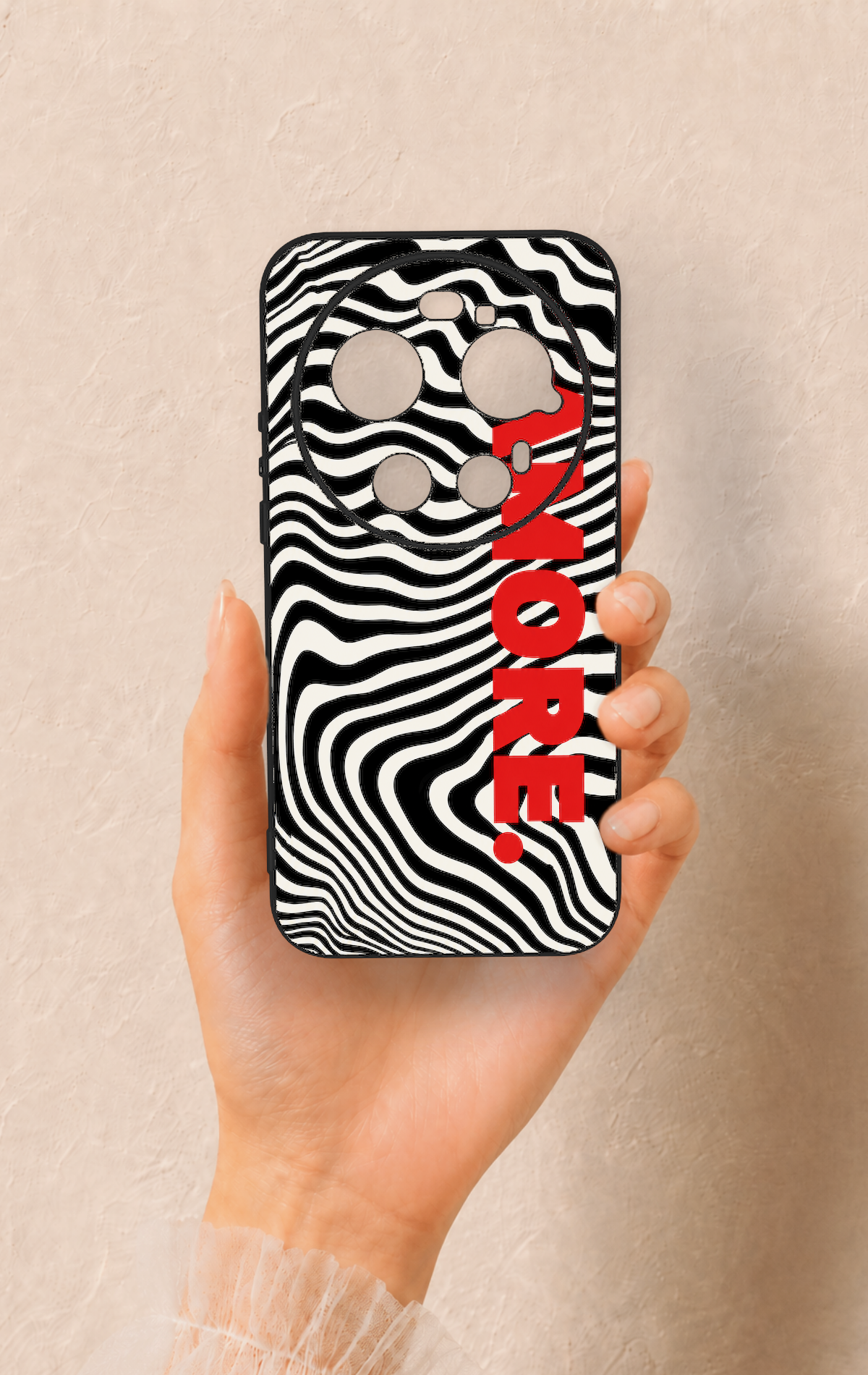 Mi 17 Ultra Uyumlu Zebra Amore Desenli Silikon Kılıf