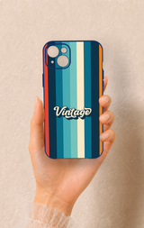 iPhone 14 Plus/15 Plus Uyumlu Vintage Desenli Silikon Kılıf