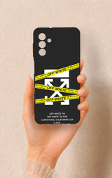 Samsung A04S Uyumlu Off White Desenli Silikon Kılıf