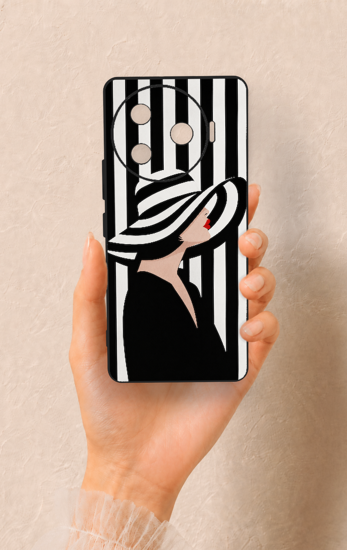 Tecno Camon 30 Pro 5G Uyumlu Madam Marica Desenli Silikon Kılıf