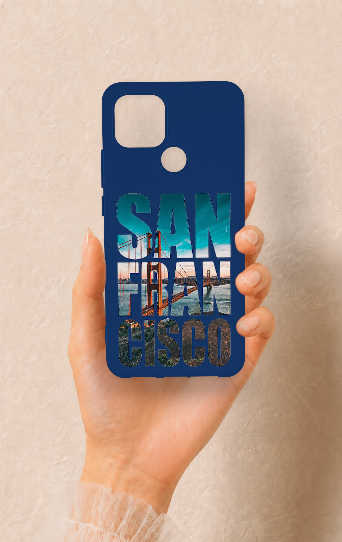 Oppo A15 Uyumlu San Francisco Desenli Silikon Kılıf