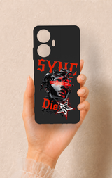 Realme C55 Uyumlu Sync Die Desenli Silikon Kılıf