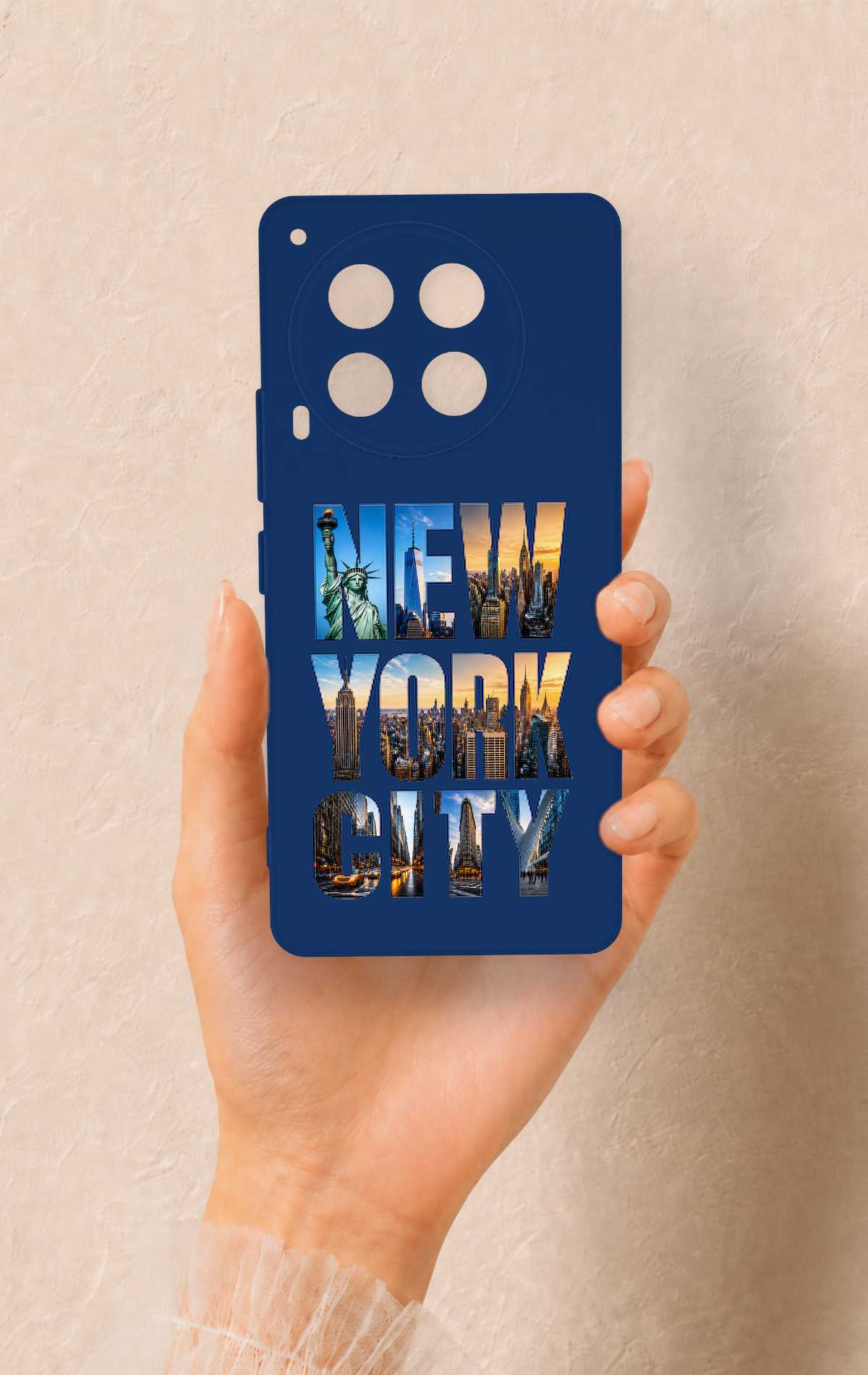 Tecno Camon 30 Uyumlu New York City Desenli Silikon Kılıf
