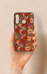 Huawei P30 Lite Uyumlu Pastel Çiçek Bahçesi Desenli Silikon Kılıf