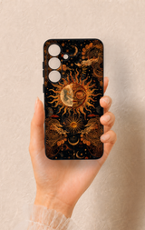 Samsung S25 Plus Uyumlu Mistik Güneş Desenli Silikon Kılıf