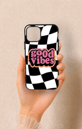iPhone 11 Pro Uyumlu Black Good Vibes Desenli Silikon Kılıf