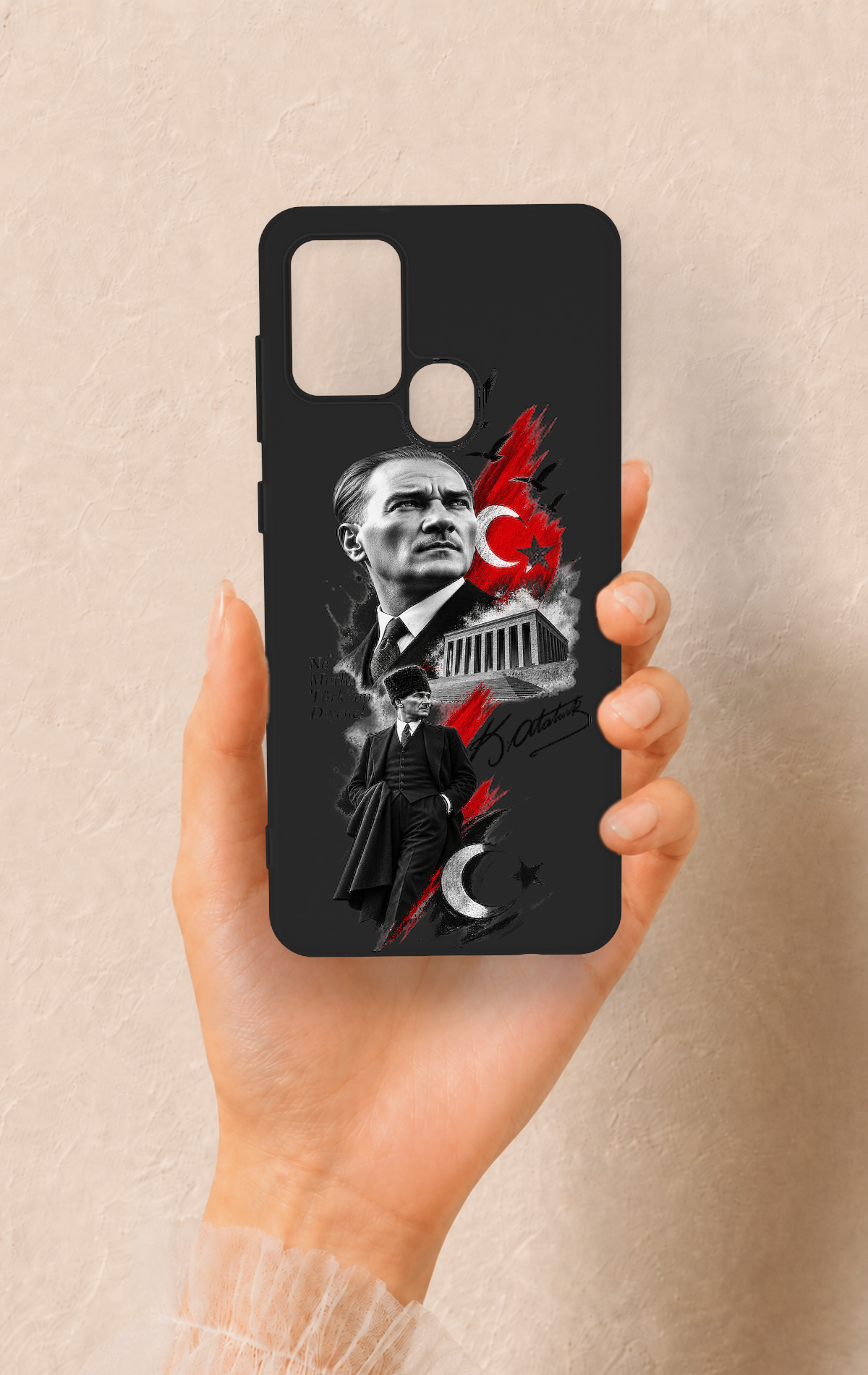 Samsung A21S Uyumlu Atatürk Anıtkabir Desenli Silikon Kılıf