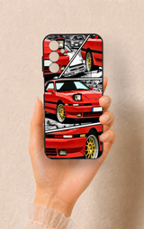Samsung M14 Uyumlu Kırmızı Supra Desenli Silikon Kılıf
