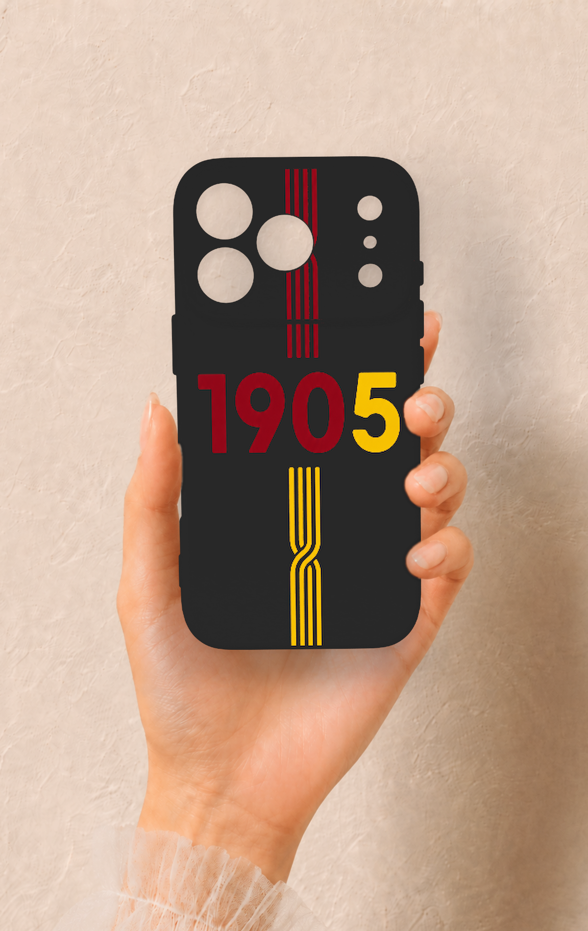 iPhone 17 Pro Uyumlu 1905 Kemer Desenli Silikon Kılıf