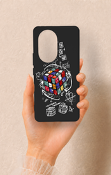 Honor 200 Pro 5G Uyumlu Rubik Küb Desenli Silikon Kılıf