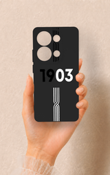 Redmi Note 13 Pro 4G Uyumlu 1903 Kemer Desenli Silikon Kılıf